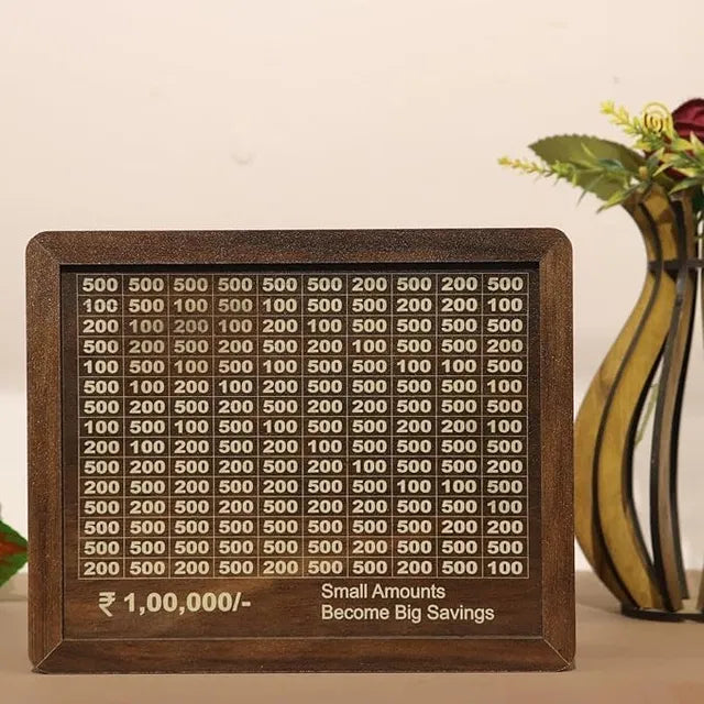 Savings Challenge Money Bank , Brown 50% off on MRP