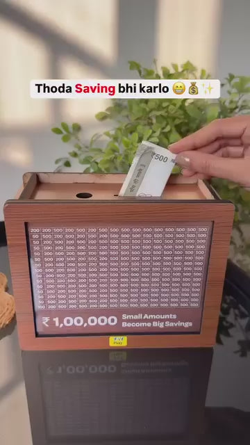 Savings Challenge Money Bank , Brown 50% off on MRP